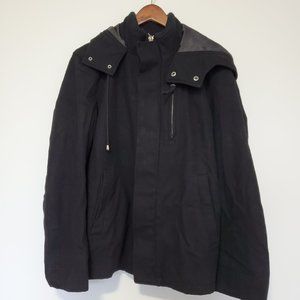 3/$20 LE CHATEAU| Wool Blend Hooded Coat S Black